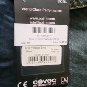 Bull-It SR6 17 Easy Jeans Motorcycle Trousers Vintage - 34 L EUC Insulated
